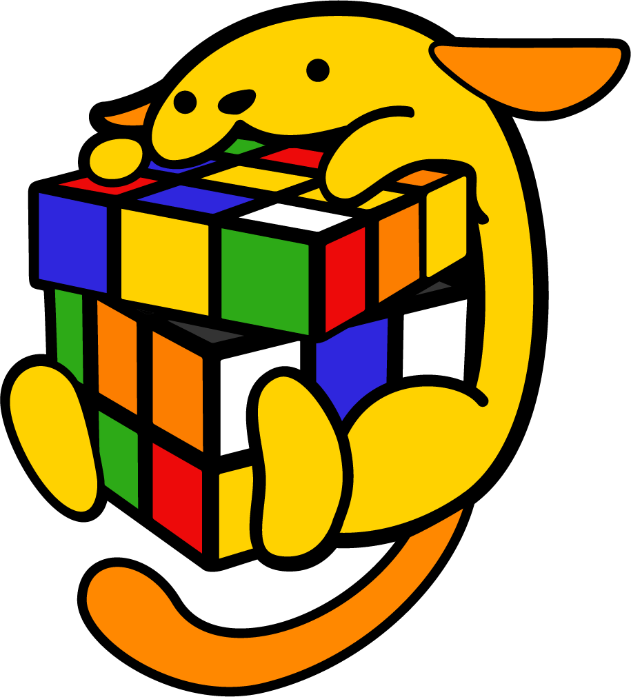 Wapuu with Rubick's Cube